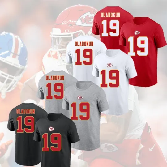 Discover Chris Oladokun #19 Kansas City Football Name and Number Gift For Fan