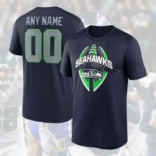 Discover Seattle Football Team Legend Icon Personalized Name and Number