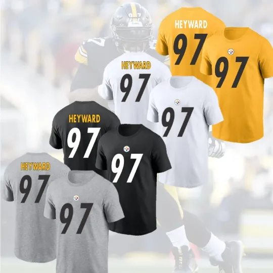 Discover Cam Heyward #97 Pittsburgh Football Name and Number FAST Ship