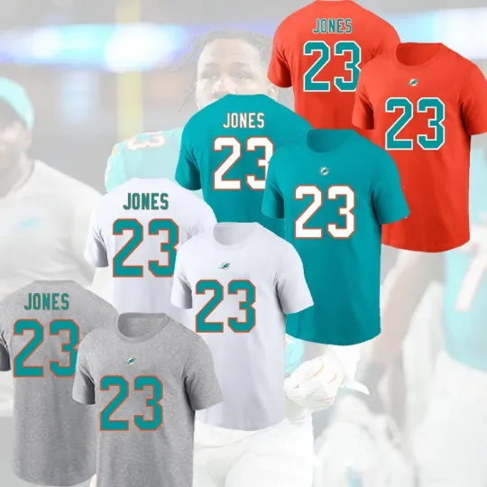 Discover Jack Jones #23 Miami Football Team Name and Number Full size S-5Xl
