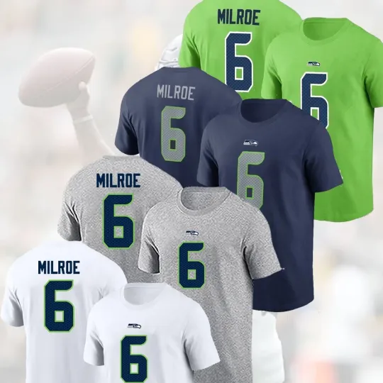 Discover 🎯 Hot Trend 2025! Jalen Milroe #6 Seattle Sea*hawks Name & Number Fan Favorite