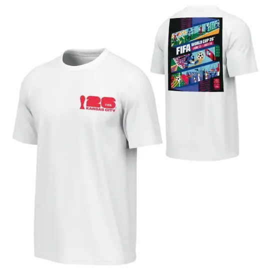 Discover 2026 World Cup Kansas City Poster T- shirt, White