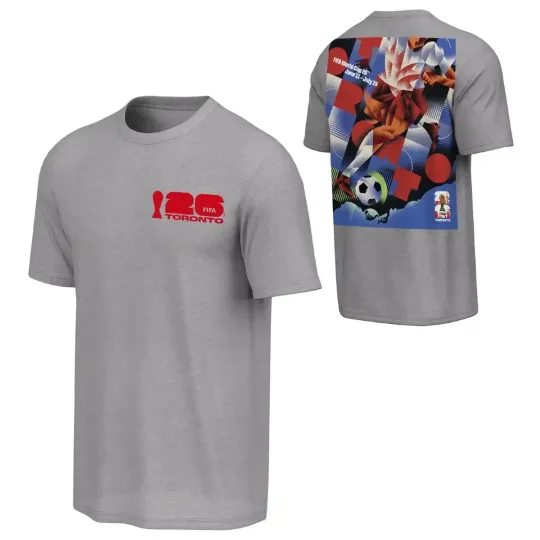 2026 World Cup Toronto Poster T-Shirt - Unisex - Grey