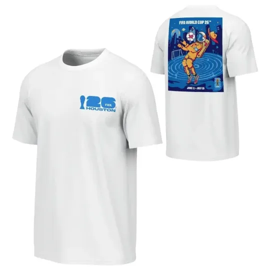 Discover 2026 World Cup Houston Poster T- shirt, White