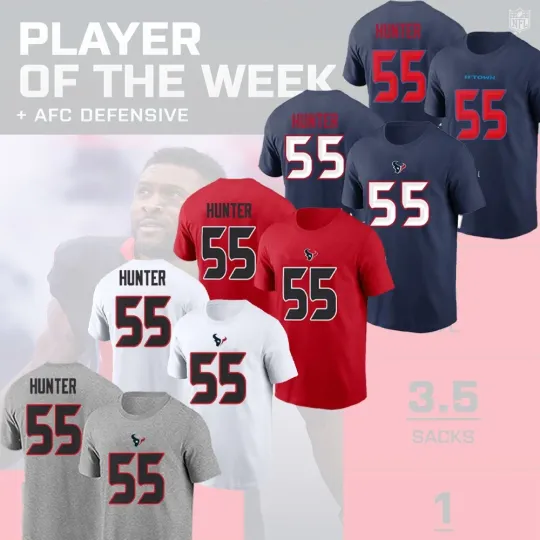 Discover HOT! Danielle Hunter #55 Houston Texans Name and Number Gift For Fans