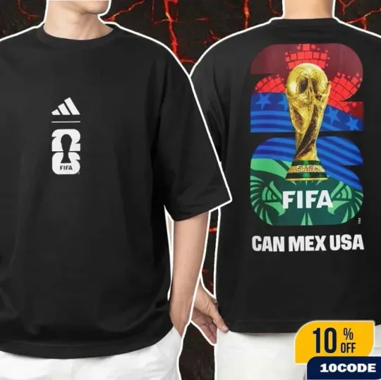 Discover Fifa World Cup 2026 Canada Mexico Usa Merch Two Sided T-Shirt