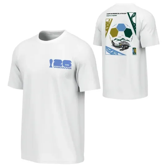 Discover 2026 World Cup Vancouver Poster T-shirt, White