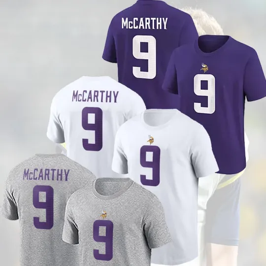 J.J. McCarthy #9 Minnesota Vi.kings Must-Have Game Day Fan Apparel