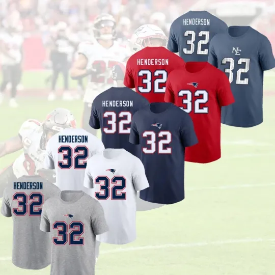 Discover HOT! Treveyon Henderson #32 New England Patriots Name and Number Gift For Fans