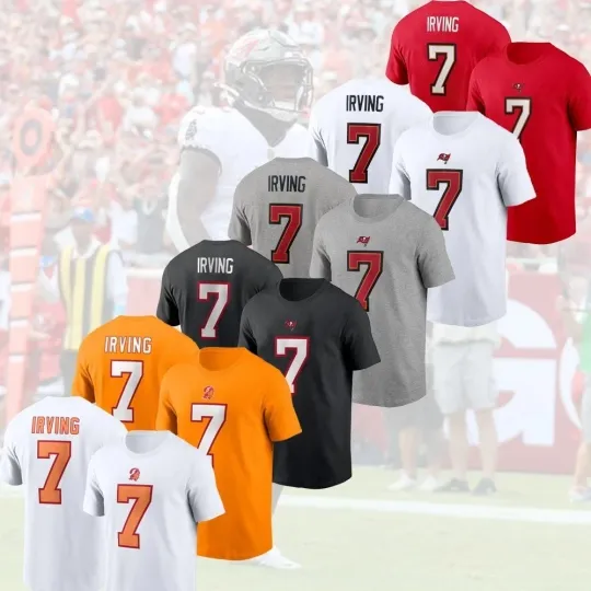 Discover HOT!  BUCKYY Bn Irvin #7 Tampa Bay Buccaneers Name and Number Gift For Fan FASTSHIP