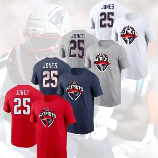 Discover HOT! Marcus Jones #25 New England Patriots Legend Name & Number Gift For Fan