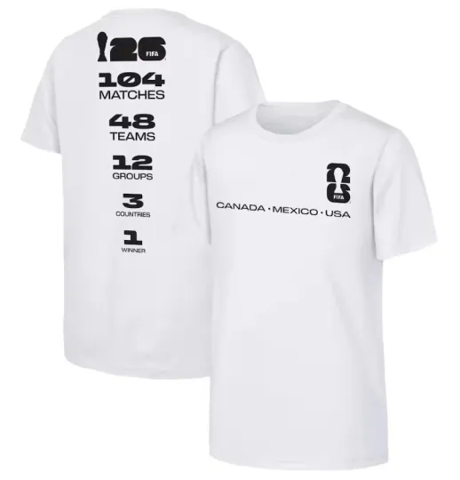 FIFA World Cup 2026 Graphic T-Shirt, White