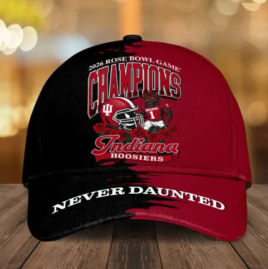Indiana Hoosier Football 2026 Rose Bowl Champions Classic Cap