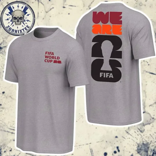 Fifa World Cup 2026 We Are 26 Bold Two Sided Print T-Shirt