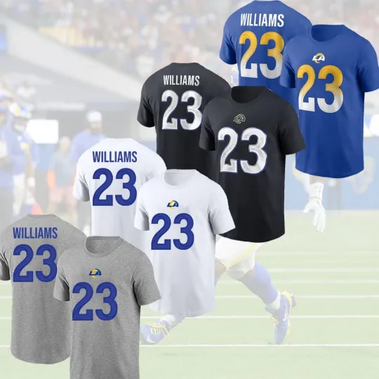 Discover Kyren Williams #23 Los Angeles Football Name and Number Gift For Fans