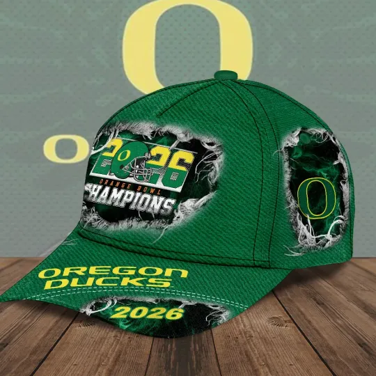 Discover Ducks Football 2026 Orange Bowl Champions Baseball Cap