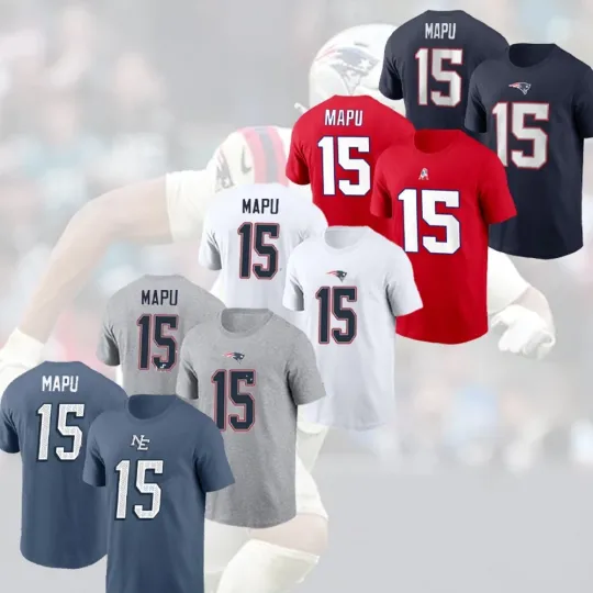 Discover Marte Mapu #15 New England Football Team Name and Number Gift For Fans
