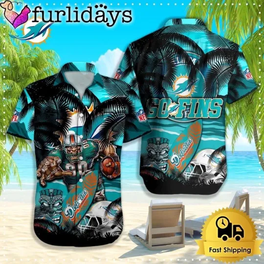 Discover Miami Football Dolphinss Team Hawaiian Shirt Unisex