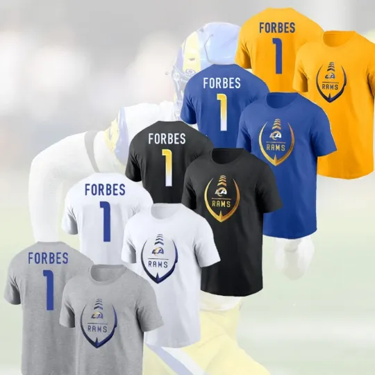 Discover Emmanuel Forbes #1 Los Angeles Football 2025 Name and Number Gift For Fans