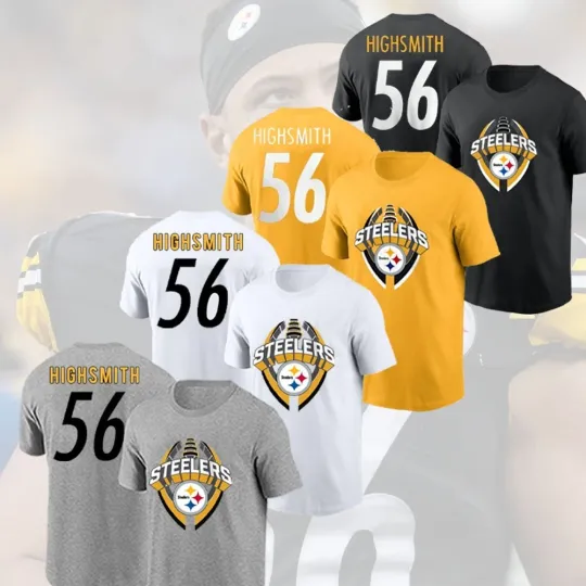 Discover Alex Highsmith #56 Pittsburgh Football Icon 2025 Name & Number Gift For Fan