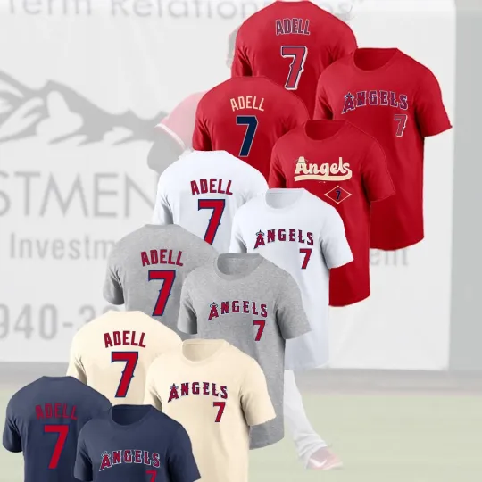 Discover Jo Adell #7 Los Angeles A Player Name and Number Fans Gift