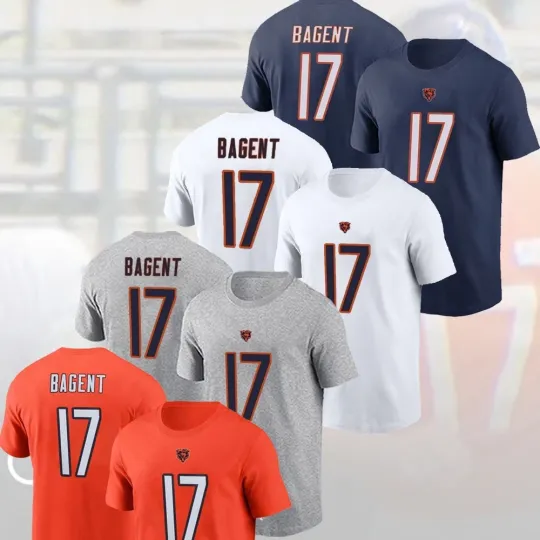 Discover Tyson Bagent #17 Chicago Be.ars  Name and Number Gift For Fans