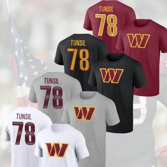 Discover Laremy Tunsil #78 Washington Player 2025 Name and Number Gift For Fans