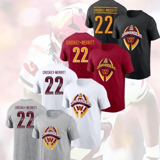 Discover Jacory Croskey-Merritt #22 Washington Logo 2025 Name and Number FastShip