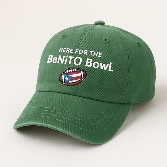 Discover Benito Bowl Embroidered Cap: Puerto Rican Football Hat