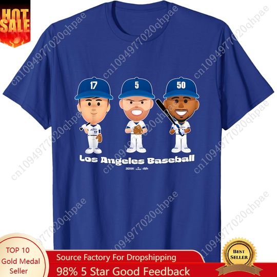 Discover Los Angeles Baseball Players Body Trio MLBPA T-Shirt