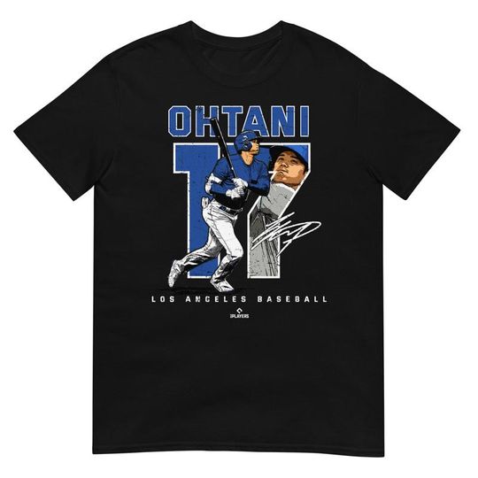 Discover Number And Portrait Shohei Ohtani Los Angeles Mlbpa T Shirt
