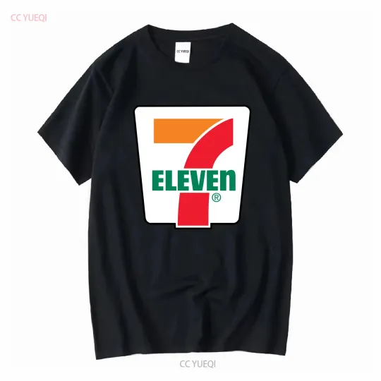 Discover New 7 ELEVENE Gas Station Store BLack T Shirt  Sizes S 5XL long sleeves vintage Washed designer clothes streetwear fashion