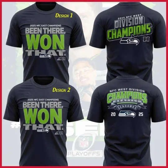 Discover Seattle Football 2025 N.F.C West Division Champions, Been There Won That Two-Side