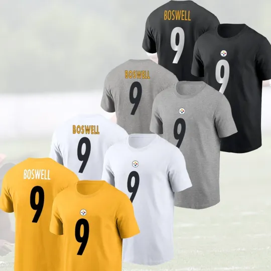 Discover Chris Boswell #9 Pittsburgh Steeler 2026 Player Name & Number S-5XL For Fans