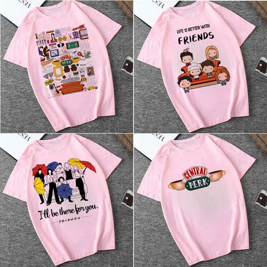 Discover Hip Hop Anime Tops  Unisex Tees Graphic Friends Serie Tv T Shirt Digital Vintage Graphic Women Harajuku