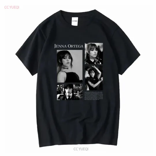 Discover Limited Jenna Ortega SweaT T Shirt for Men and Women long or short sleeves vintage Washed Breathable designer clothes graphic