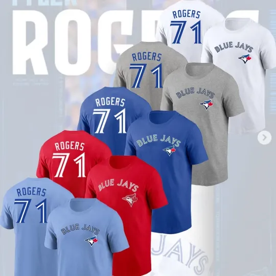 Discover Welcome Tyler Rogers #71 Toronto Blue Jays 2026 Player Name & Number S-5XL