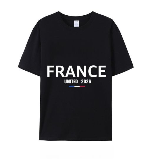 Discover 2026 New Football Match France Fans Clothing Men's and Women's Jerseys T-shirts