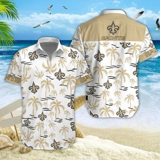 Discover New Orleans Football Saintss Team Hawaiian Shirt Unisex