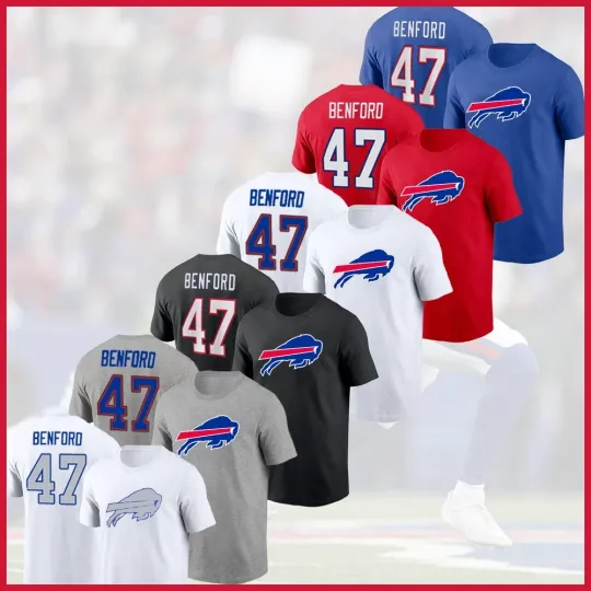 Discover Christian Benford #47 Buffalo Bills 2025 Player Name & Number For Fan