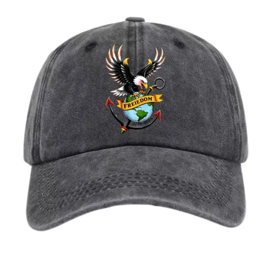 Discover 250 Years of Freedom Eagle Dad Hat-1776-2026 Commemorative Retro Baseball Cap