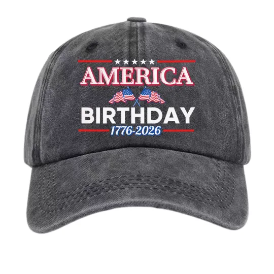 Discover America Birthday Hat – 250 Years 1776-2026 Freedom Cap Patriotic USA