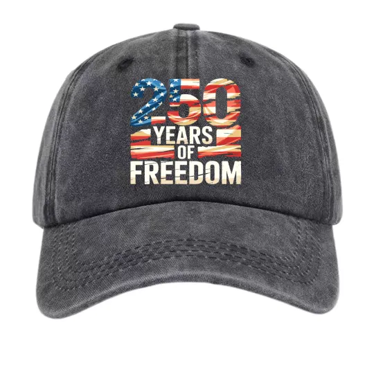 Discover 250 Years of Freedom Hat – USA Flag Patriotic Baseball Cap Streetwear