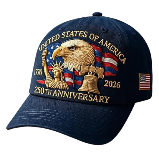 Discover United States 250th Anniversary Eagle Hat,USA Patriotic Baseball Cap PRINTINGS