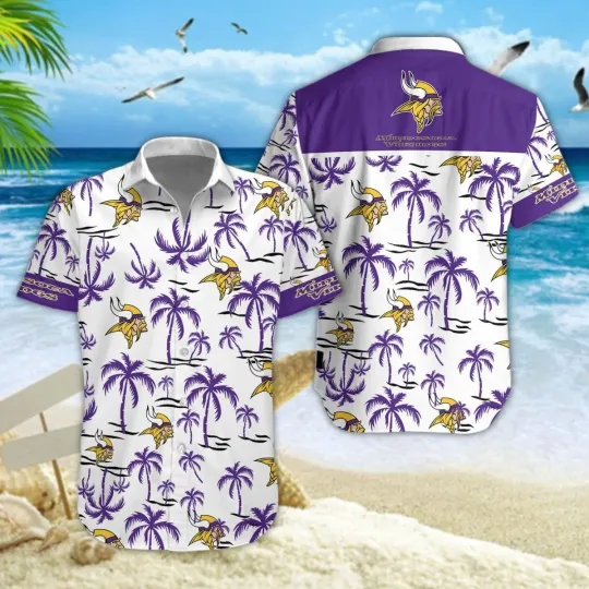 Discover Minnesota Football Vikingss Team Hawaiian Shirt Unisex