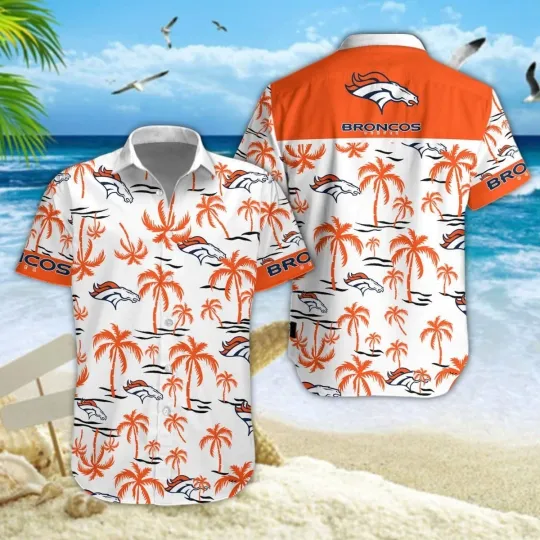 Discover Denver Football Broncoss Team Hawaiian Shirt Unisex