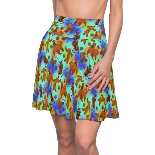 Discover Brother Bear Women's Skater Skirt (AOP)