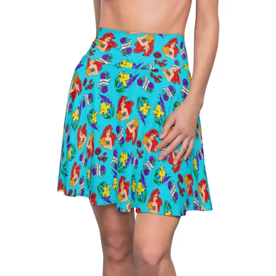 Discover Little Mermaid Women's Skater Skirt (AOP)