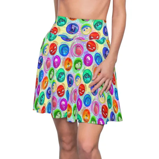 Discover Inside Out Women's Skater Skirt (AOP)