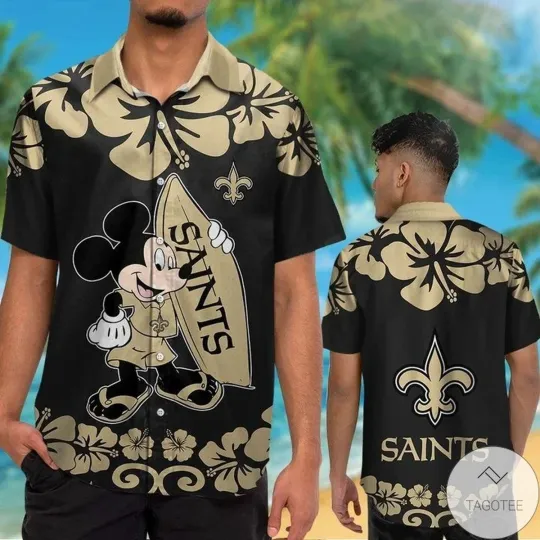 Discover New Orleans Football Saintss Team Hawaiian Shirt Unisex